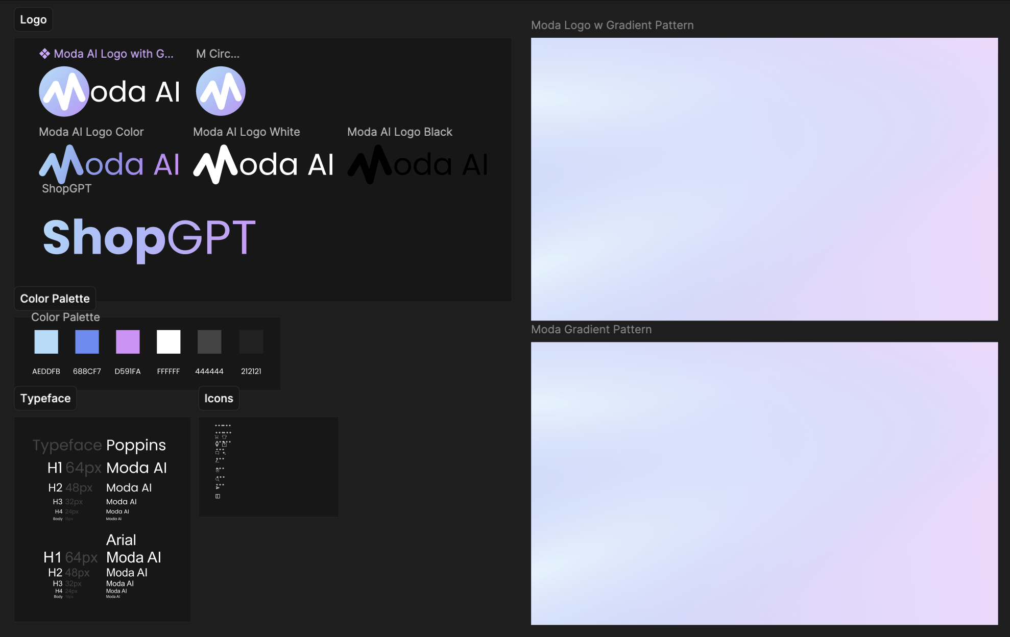 Moda brand system board